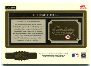 Century Collection George Foster Game Worn Jersey and Game Used Bat Card #CC-100