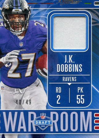 J.K. Dobbins 2020 Panini Absolute Rookie Card #40/49