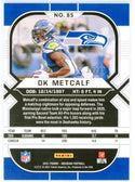 DK Metcalf 2021 Panini Obsidian Orange Card #85
