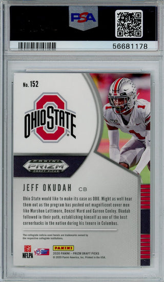 Jeff Okudah 2020 Panini Prizm DP Grade 10 Card #152