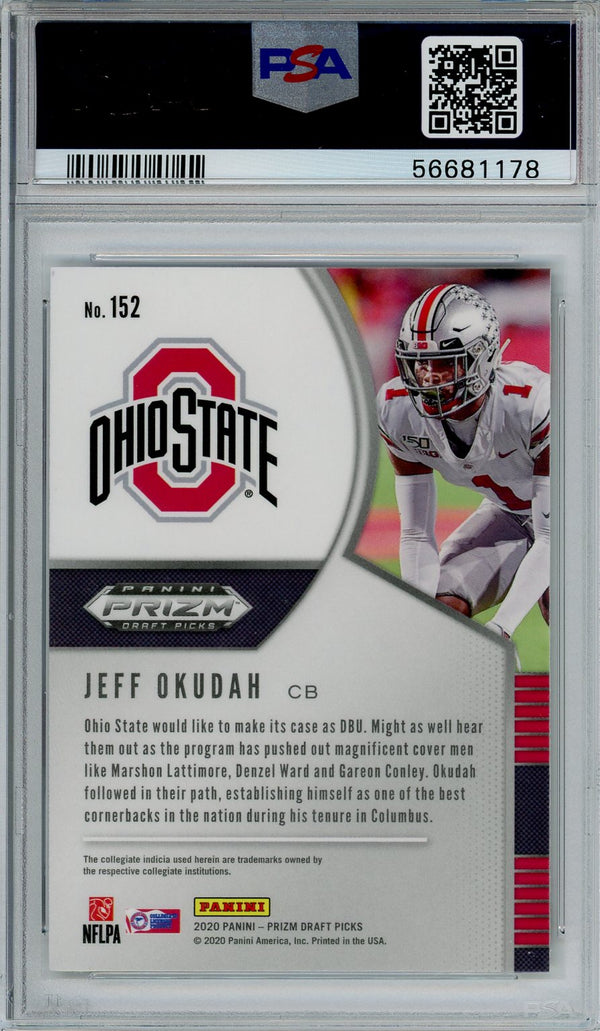 Jeff Okudah 2020 Panini Prizm DP Grade 10 Card #152