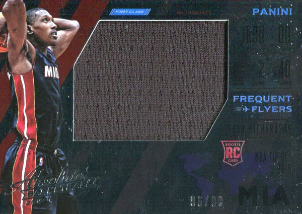 Josh Richardson 2015-16 Panini Absolute Jersey Relic Rookie Card 96/99