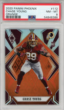 Chase Young 2020 Panini Phoenix Orange Rookie Card #112 (PSA)