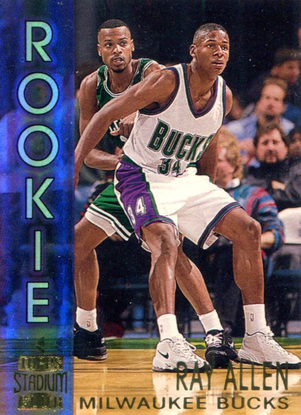 Ray Allen 1997 Topps Stadium Club Unsigned Rookie Card