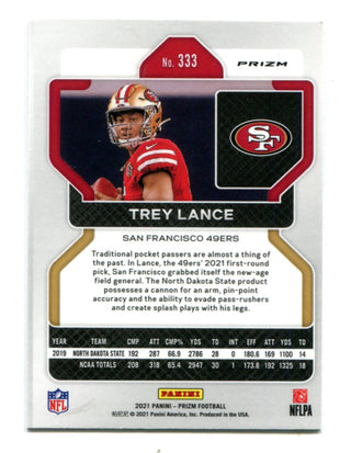 Trey Lance 2021 Panini Orange Disco Prizm #133 Card