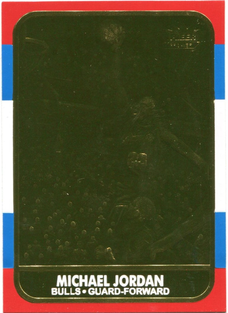 1997 fleer 23kt gold michael jordan