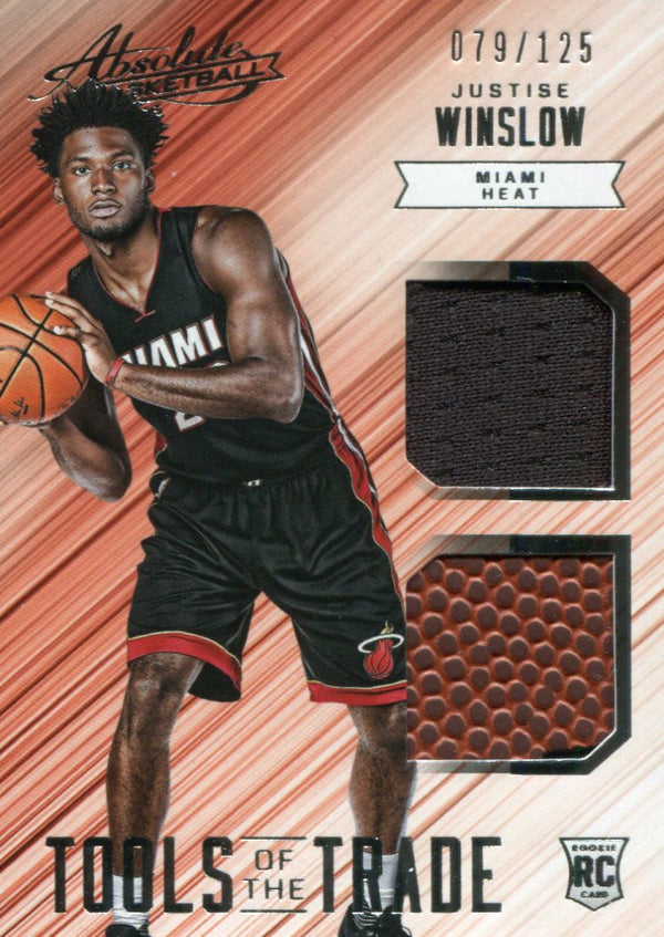 Justise Winslow 2015-16 Panini Absolute Dual Relic Rookie Card 79/125