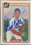 Bob Feller Autographed 1983 Donruss Hall of Fame Heroes Card (JSA)