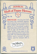 Bob Feller Autographed 1983 Donruss Hall of Fame Heroes Card (JSA)