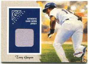 2002 Tony Gwynn Authentic Game Worn Jersey Topps Gallery Heritage