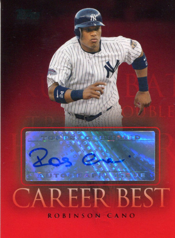 Robinson Cano Autographed 2009 Topps Card