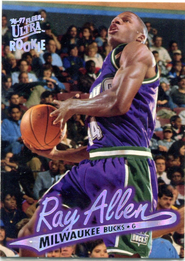 Ray Allen 1996-97 Fleer Ultra Unsigned Rookie Card