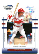 Tony Perez 2004 Donruss Authentic Game Used Bat Card