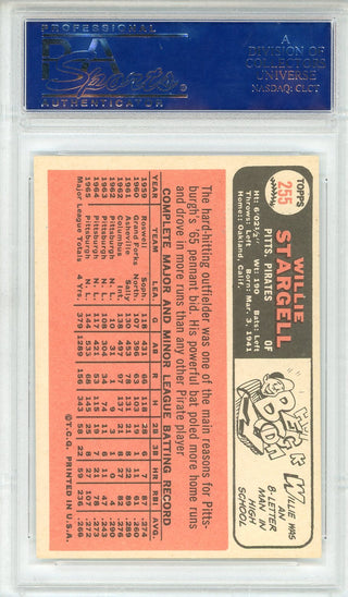 Willie Stargell 1966 Topps Card #255 (PSA EX-MT 6)