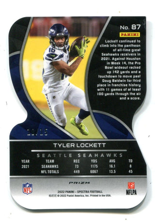 Tyler Lockett 2022 Panini Spectra Red #87 Die-Cut Card 10/15