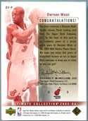 Dwyane Wade 2003-04 Upper Deck Ultimate Rookie Jersey (020/100) Card
