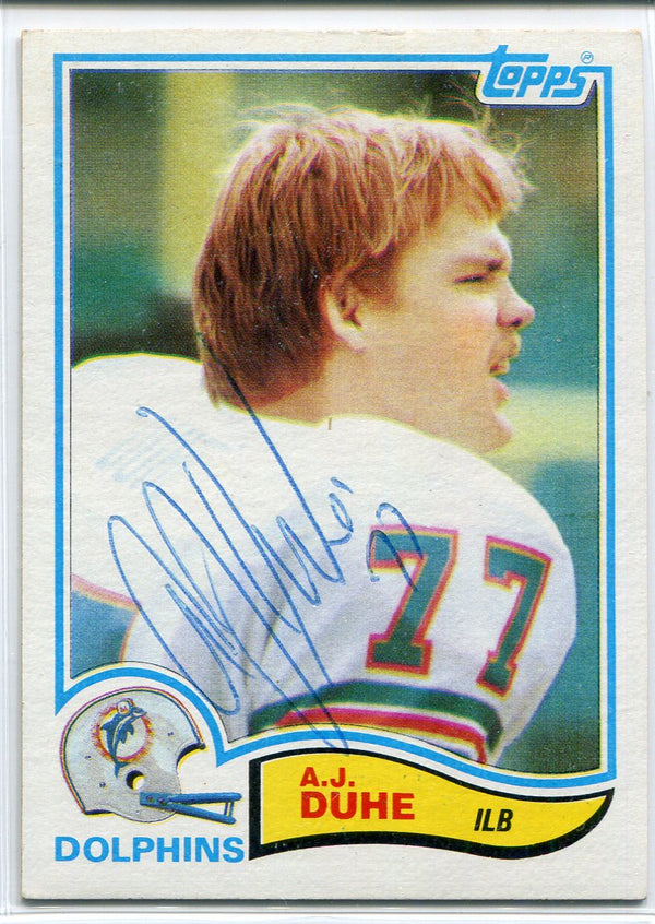 AJ Duhe Autographed 1982 Topps Card