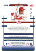 Tony Perez 2004 Donruss Authentic Game Used Bat Card