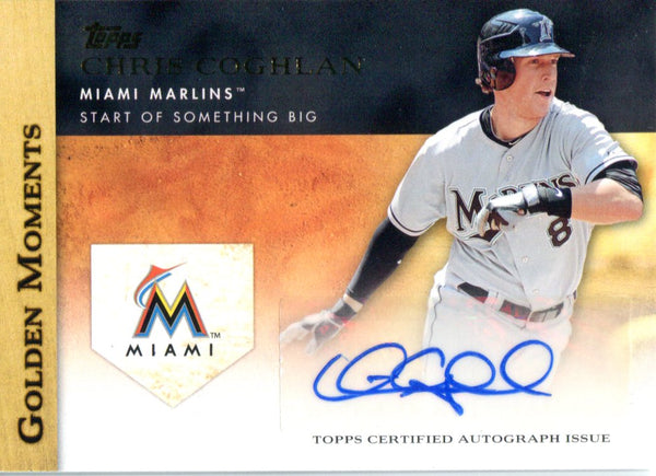 Chris Coghlan Autographed 2012 Topps Golden Moments Card