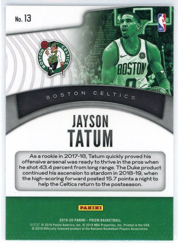 Jayson Tatum 2019-20 Panini Prizm Dominance Card #13
