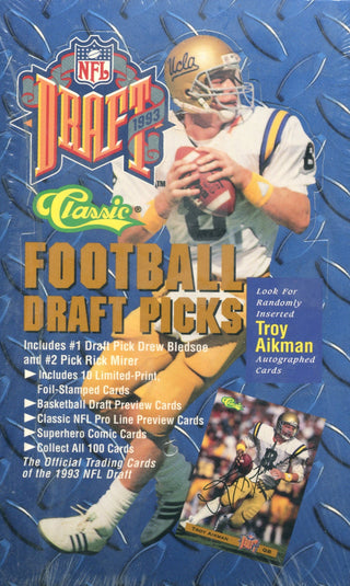 1993 Classic NFL Football Draft Picks Factory Sealed Box