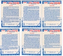 1989-90 Fleer All-Stars Sticker Set (1-11)