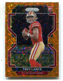Trey Lance 2021 Panini Orange Disco Prizm #133 Card