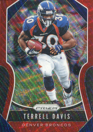 Terrell Davis 2019 Panini Prizm Red Wave Card 144/149