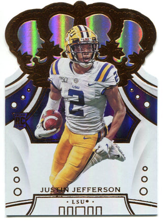 Justin Jefferson 2020 Panini Chronicles Draft Picks Crown Royale Rookie Card