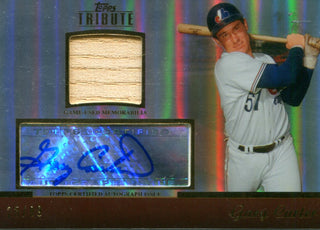 Gary Carter Autographed Topps Tribute Card #25/99