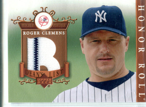 Roger Clemens 2003 Upper Deck Game-Worn Jersey Card