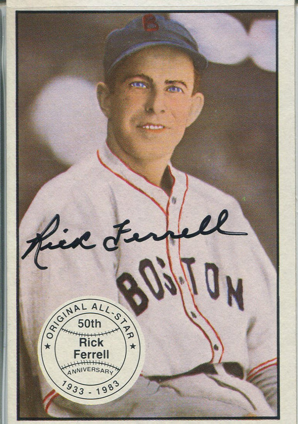 Rick Ferrell Autographed 1983 Big League Collectibles Card #17