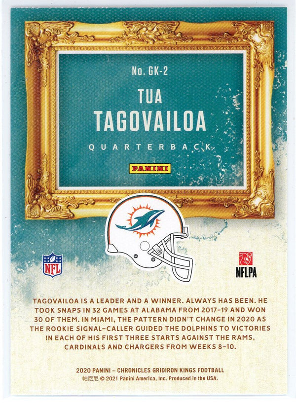 Tua Tagovailoa 2020 Panini Chronicles Gridiron Kings Rookie Card #GK-2