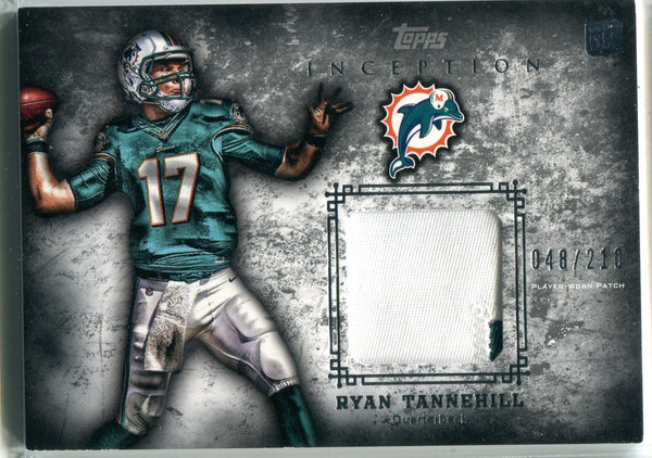 Ryan Tannehill 2012 Topps Inception Patch Rookie Card #48/210