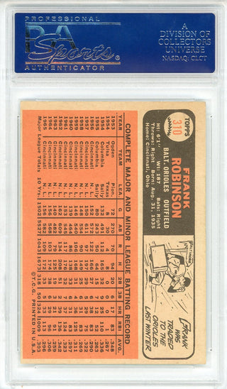 Frank Robinson 1966 Topps Card #310 (PSA EX-MT 6)