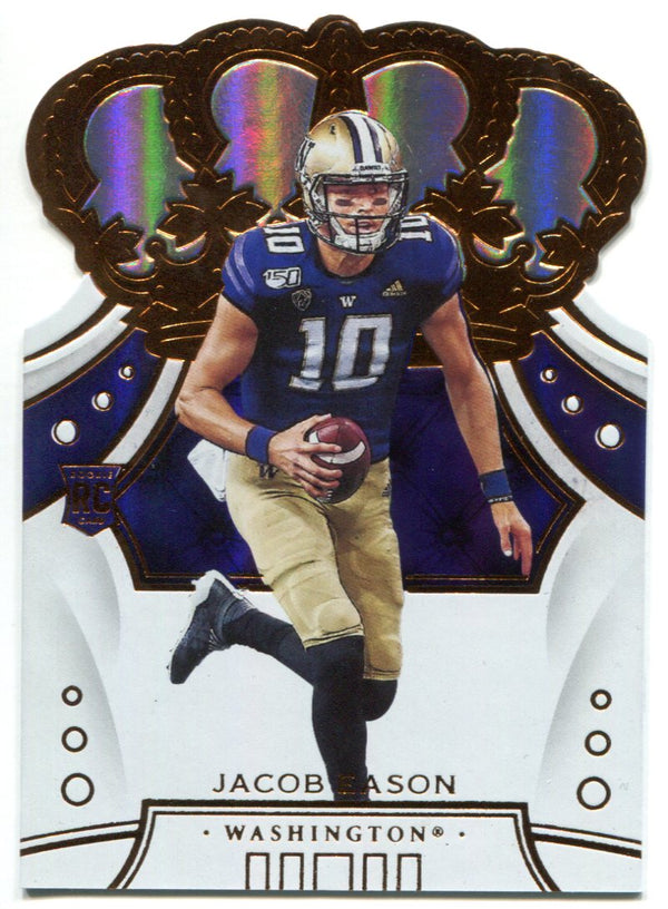 Jacob Eason 2020 Panini Chronicles Draft Picks Crown Royale Rookie Card