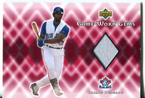 Carlos Delgado 2002 Upper Deck Game Worn Jersey Card