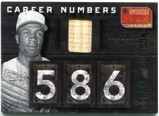 Frank Robinson Career Numbers Panini Bat Card 116/125