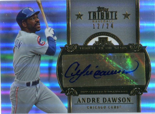 Andre Dawson Autographed 2013 Topps Tribute Card