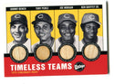 Bench/Perez/Morgan/Griffey Sr. 2001 Upper Deck Timeless Teams Bat Card /100