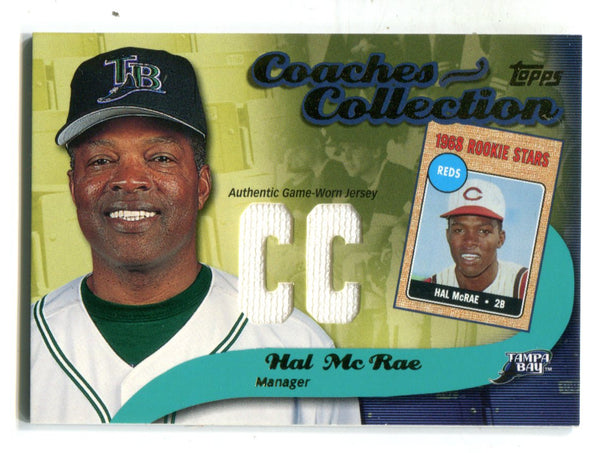 Hal McRae 2002 Topps Coaches Collection #CCHM Jersey Card