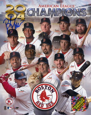 Bill Mueller Autographed Boston Red Sox American League Champions 8x10 Photo