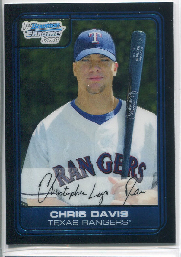 Chris Davis 2006 1st Bowman Chrome Rookie Card