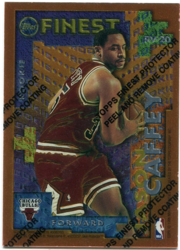 Michael Jordan  Jason Caffey Duel Card Topps Finest 1996