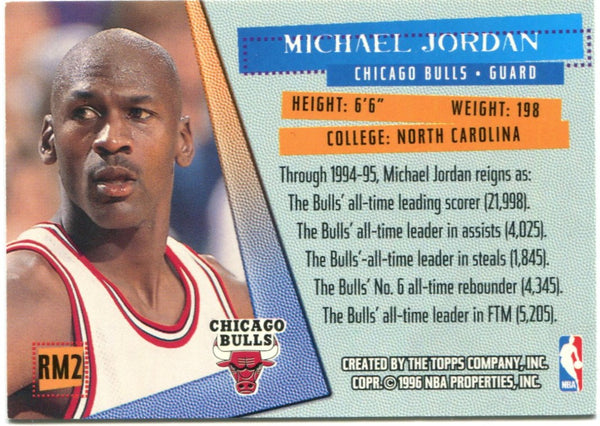 Michael Jordan Topps Stadium Club 1996