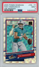 Tua Tagovailoa 2020 Panini Donruss The Rookies Rookie Card #TR-TT (PSA)
