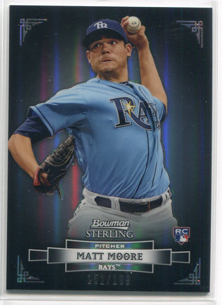 Matt Moore 2012 Bowman Sterling Refractor Rookie Card 151/199