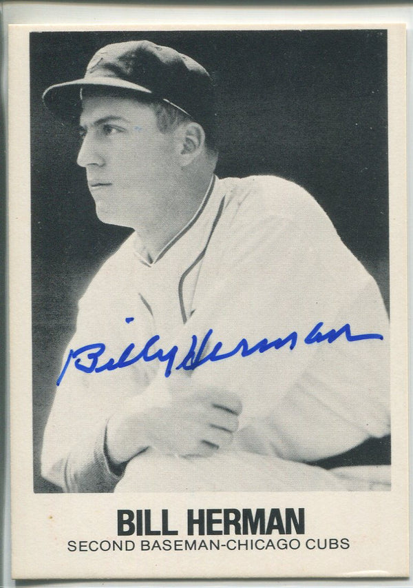 Billy Herman Autographed 1979 TCMA Card #84