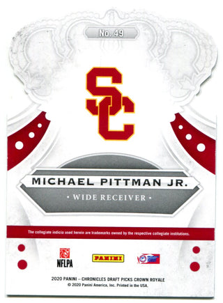 Michael Pittman Jr. 2020 Panini Chronicles Draft Picks Crown Royale Rookie Card 25/25