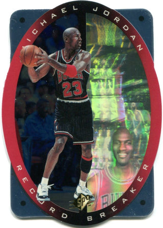 Michael Jordan 1996 Upper Deck SPx Record Breaker Card #R1